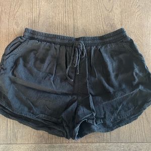 Black coverup shorts